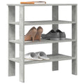 Schuhregal Betongrau 61x32x70 cm Holzwerkstoff