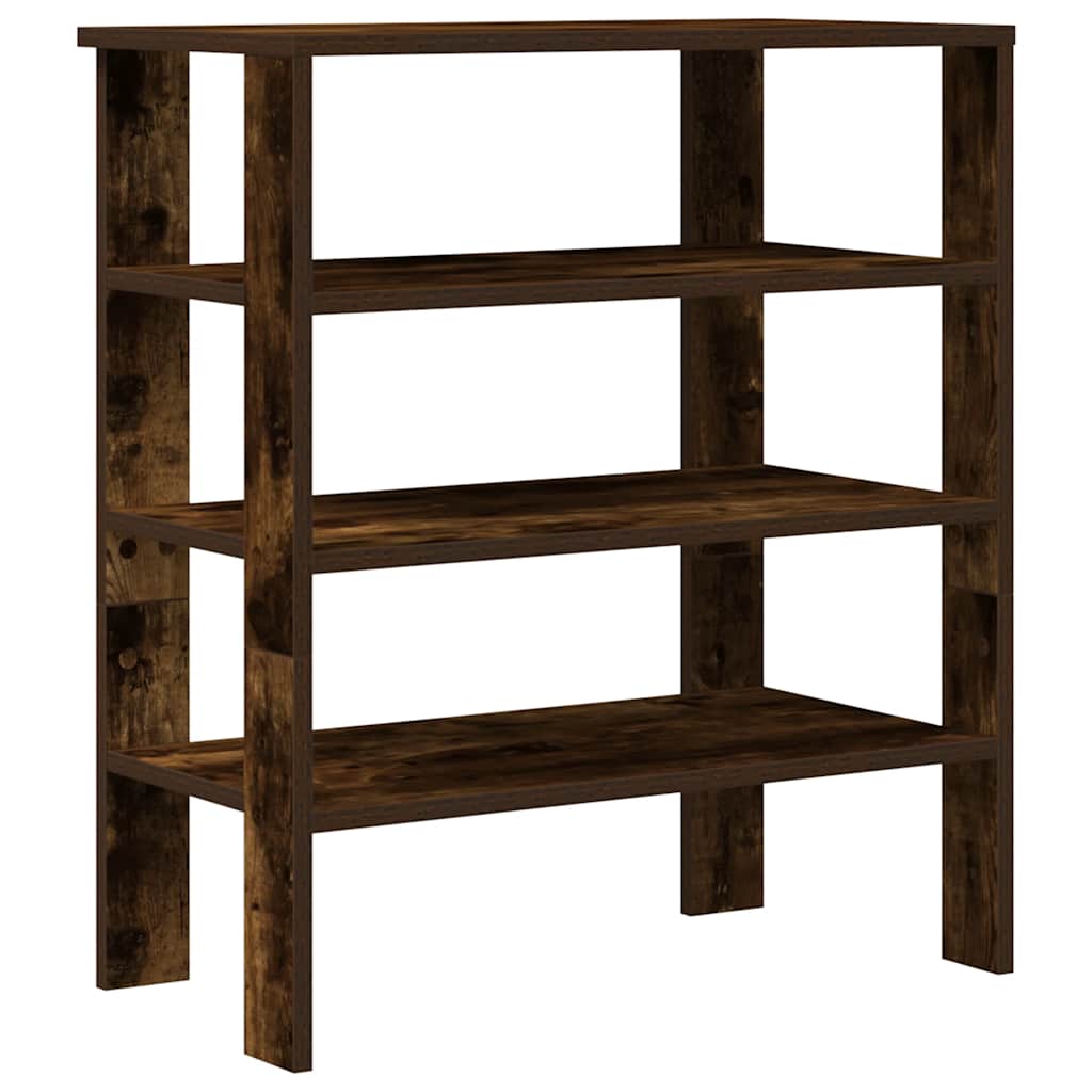 Schuhregal Räuchereiche 61x32x70 cm Holzwerkstoff