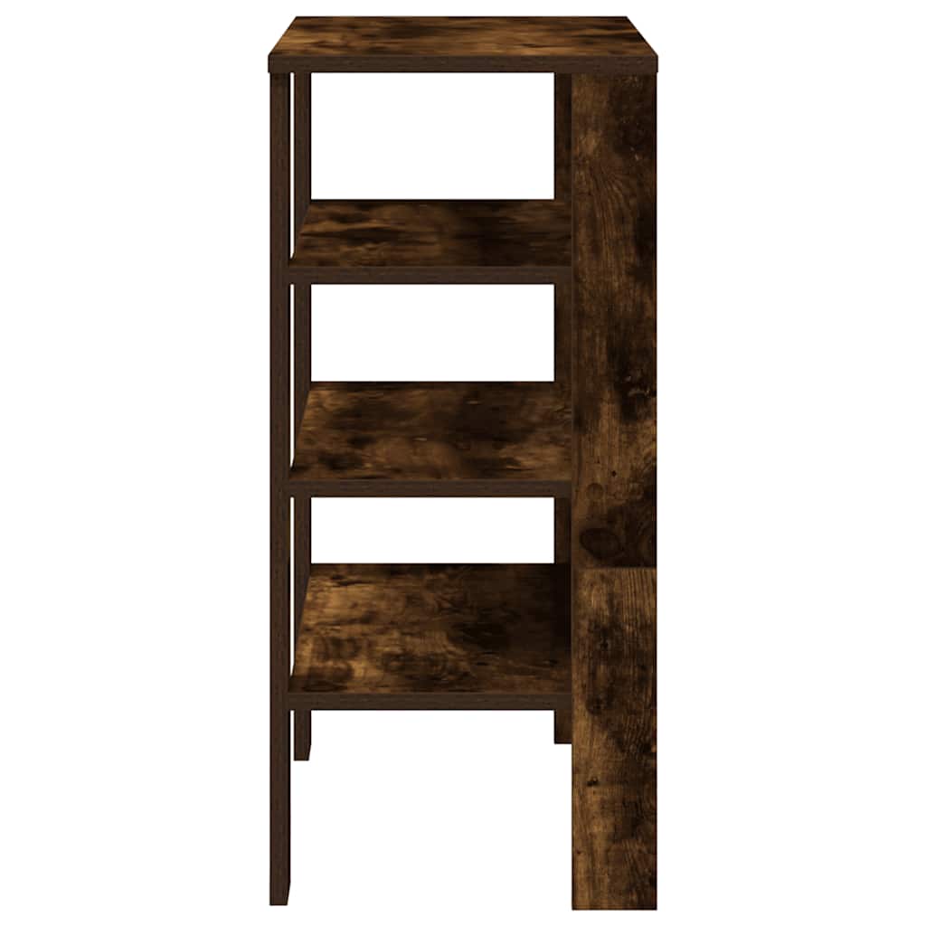 Schuhregal Räuchereiche 61x32x70 cm Holzwerkstoff