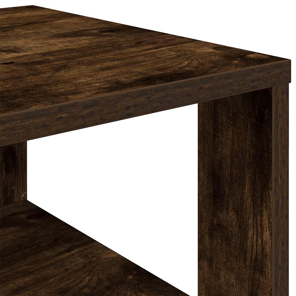 Schuhregal Räuchereiche 61x32x70 cm Holzwerkstoff