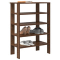 Schuhregal Braun Eichen-Optik 61x32x87,5 cm Holzwerkstoff