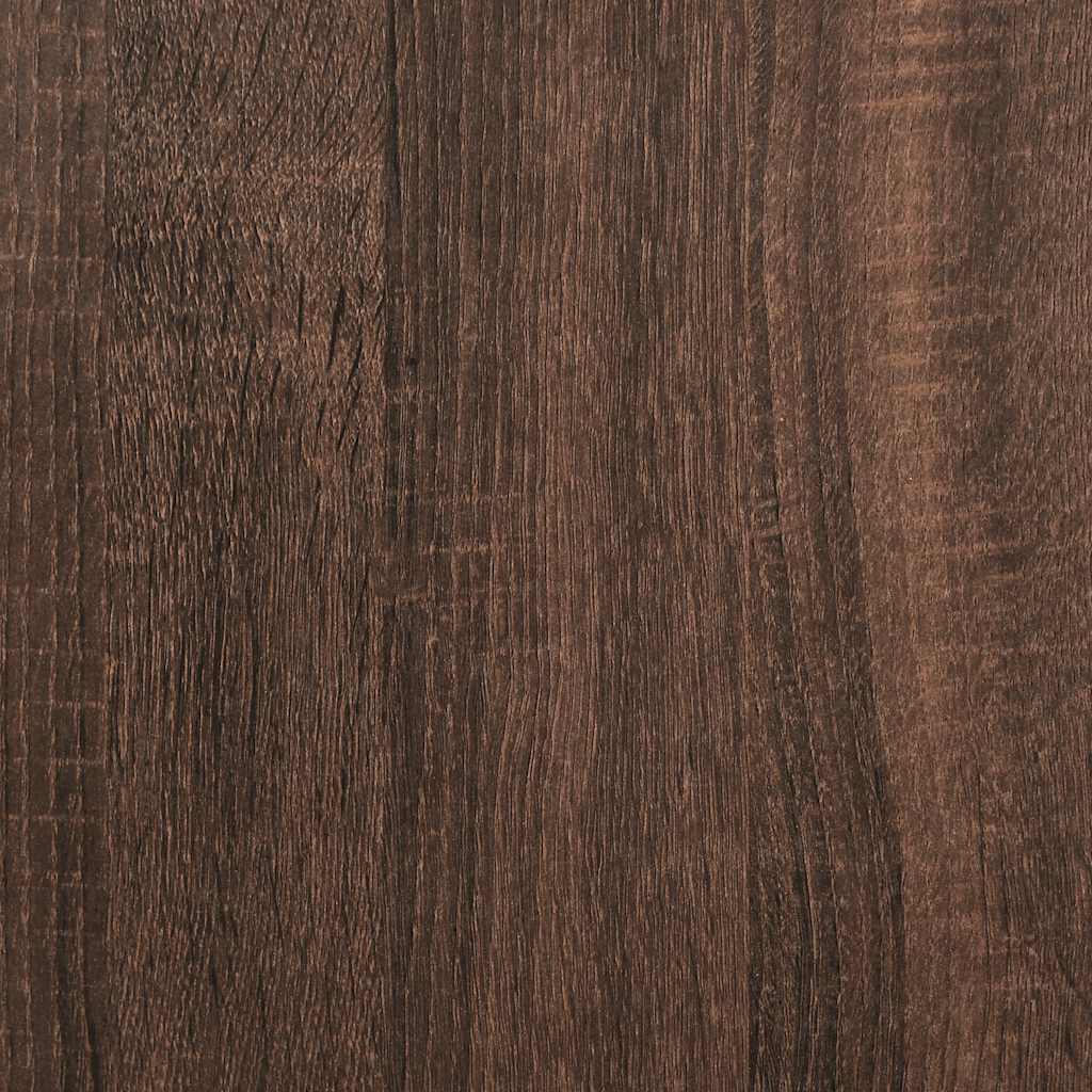 Schuhregal Braun Eichen-Optik 80x25x81 cm Holzwerkstoff