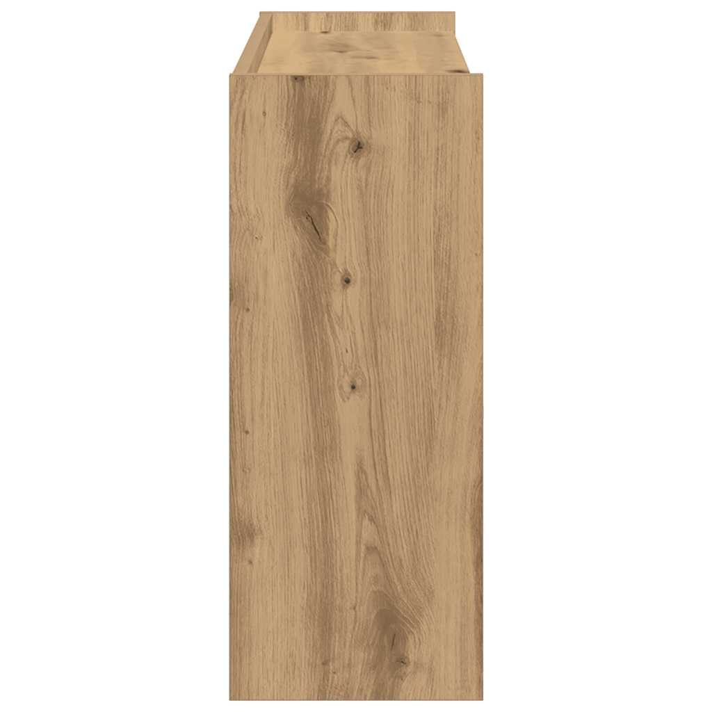 Schuhregal Artisan-Eiche 80x25x62 cm Holzwerkstoff
