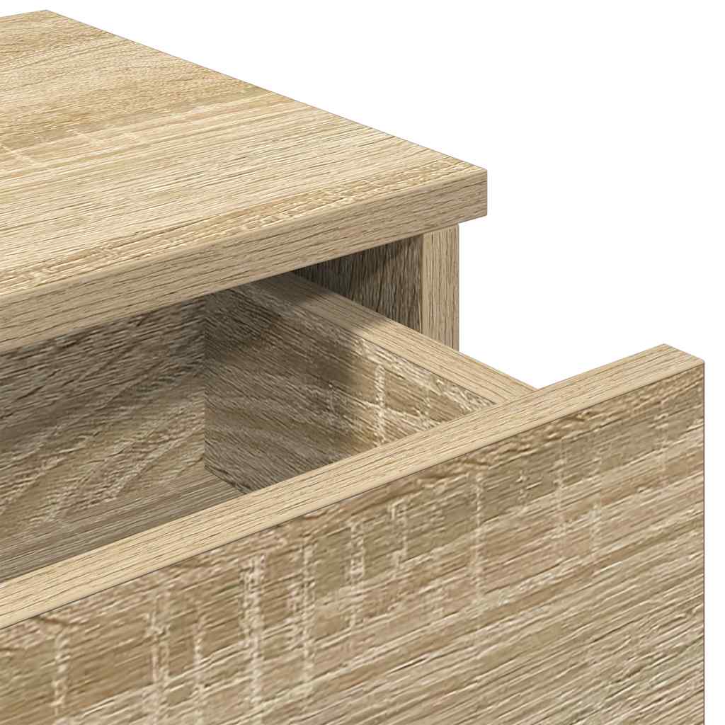 Wandregal mit Schubladen Sonoma-Eiche 60x28x15 cm Holzwerkstoff