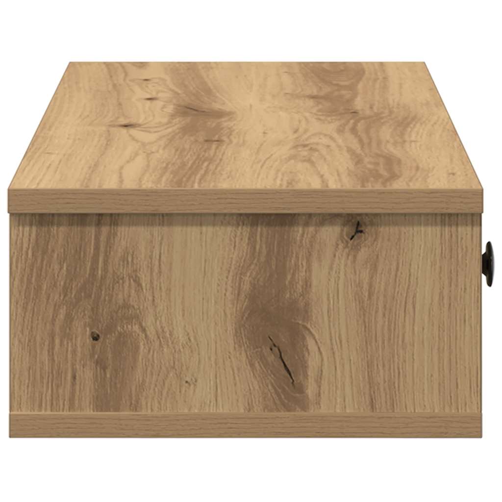 Wandregal mit Schubladen Artisan-Eiche 60x28x15cm Holzwerkstoff