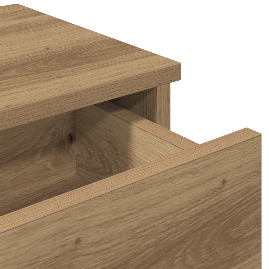 Wandregal mit Schubladen Artisan-Eiche 60x28x15cm Holzwerkstoff
