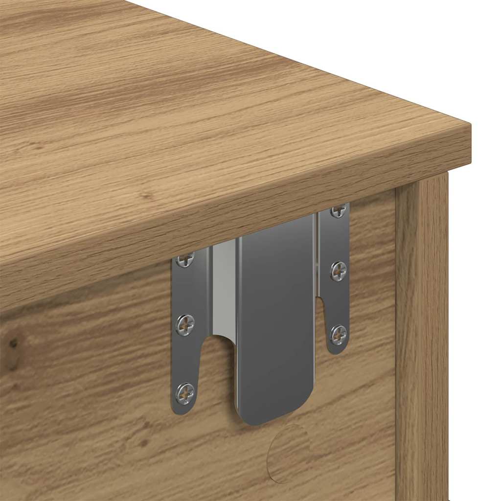 Wandregal mit Schubladen Artisan-Eiche 60x28x15cm Holzwerkstoff