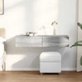 Wandregal mit Schubladen Grau Sonoma 100x36x19 cm Holzwerkstoff