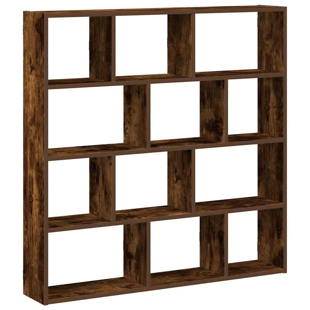 Würfelregal 12 Fächer Räuchereiche Holzwerkstoff