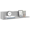 Wandregale 2 Stk. Grau Sonoma 75x16,5x16,5 cm Holzwerkstoff