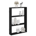 Wandregal Schwarz 43x9x60 cm Holzwerkstoff