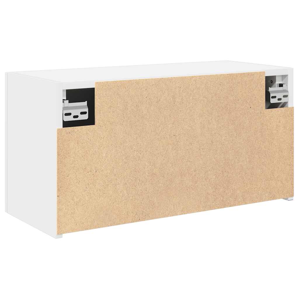 Bad-Wandschrank Weiß 60x25x30 cm Holzwerkstoff