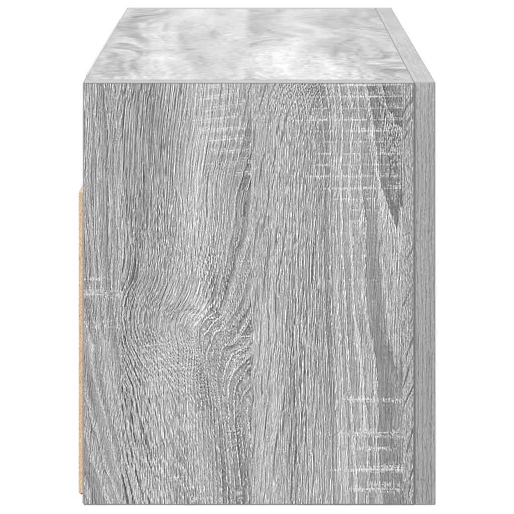 Bad-Wandschrank Grau Sonoma 60x25x30 cm Holzwerkstoff