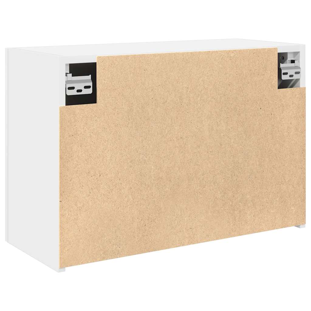 Bad-Wandschrank Weiß 60x25x40 cm Holzwerkstoff
