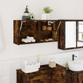 Bad-Wandschrank Räuchereiche 80x25x40 cm Holzwerkstoff