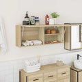 Bad-Wandschrank Sonoma-Eiche 100x25x40 cm Holzwerkstoff