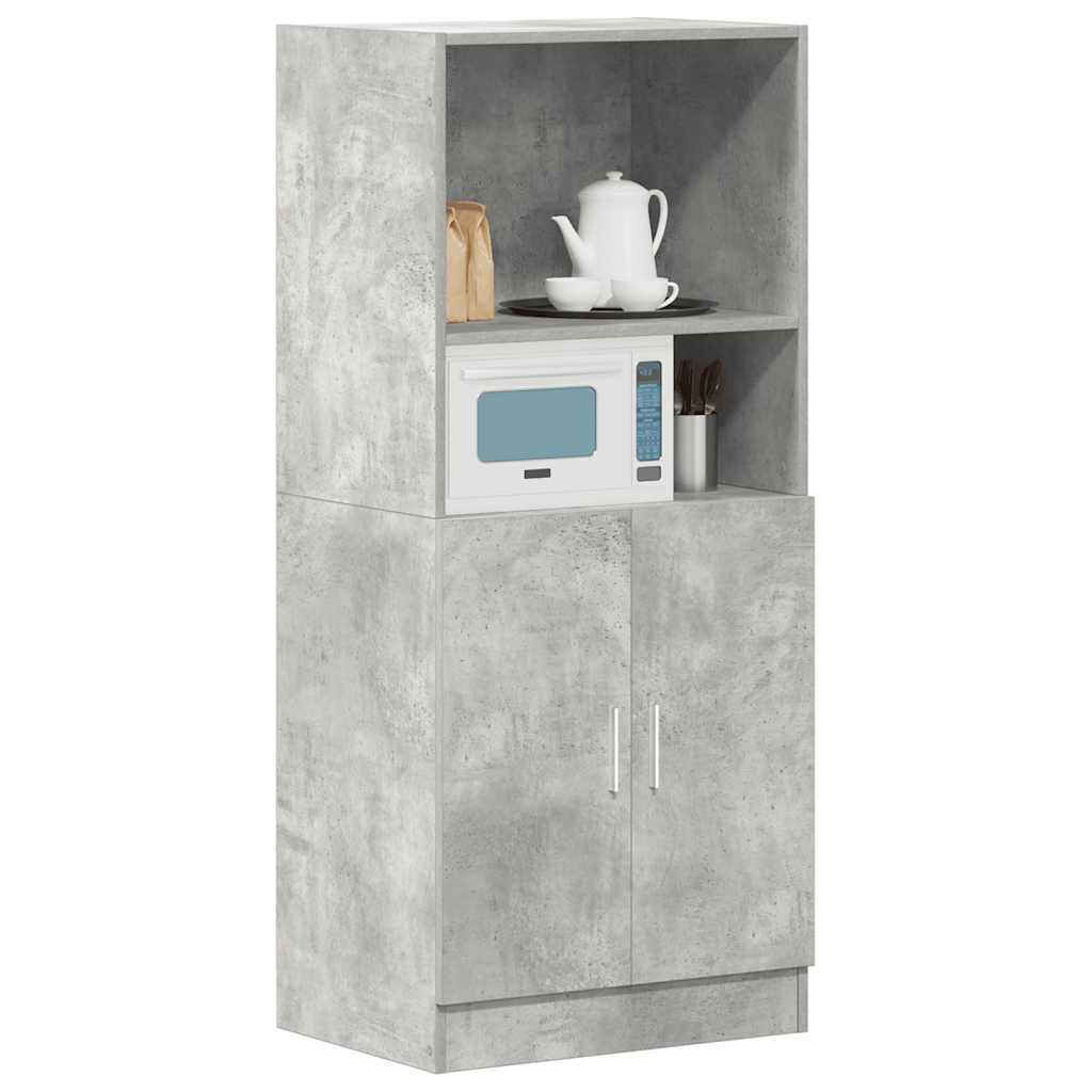 Küchenschrank Betongrau 57x41,5x131,5 cm Holzwerkstoff