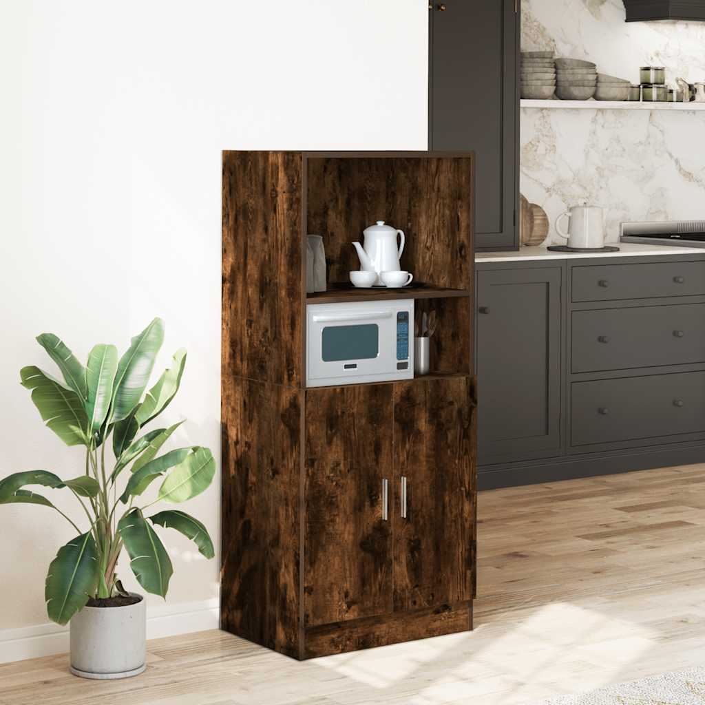 Küchenschrank Räuchereiche 57x41,5x131,5 cm Holzwerkstoff