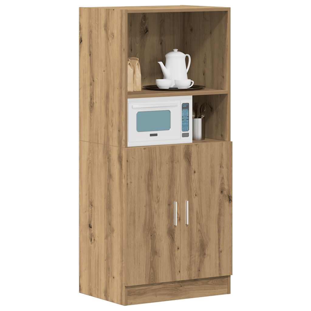 Küchenschrank Artisan-Eiche 57x41,5x131,5 cm Holzwerkstoff