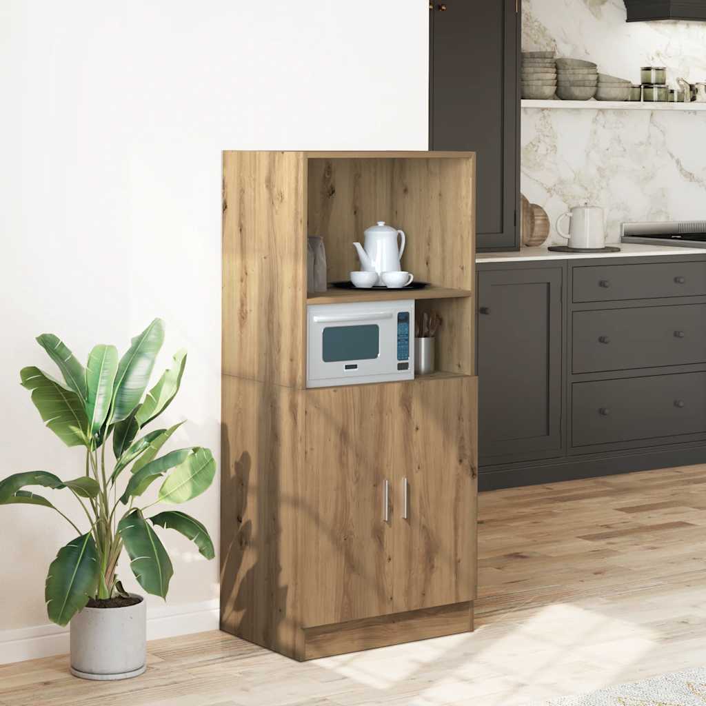 Küchenschrank Artisan-Eiche 57x41,5x131,5 cm Holzwerkstoff