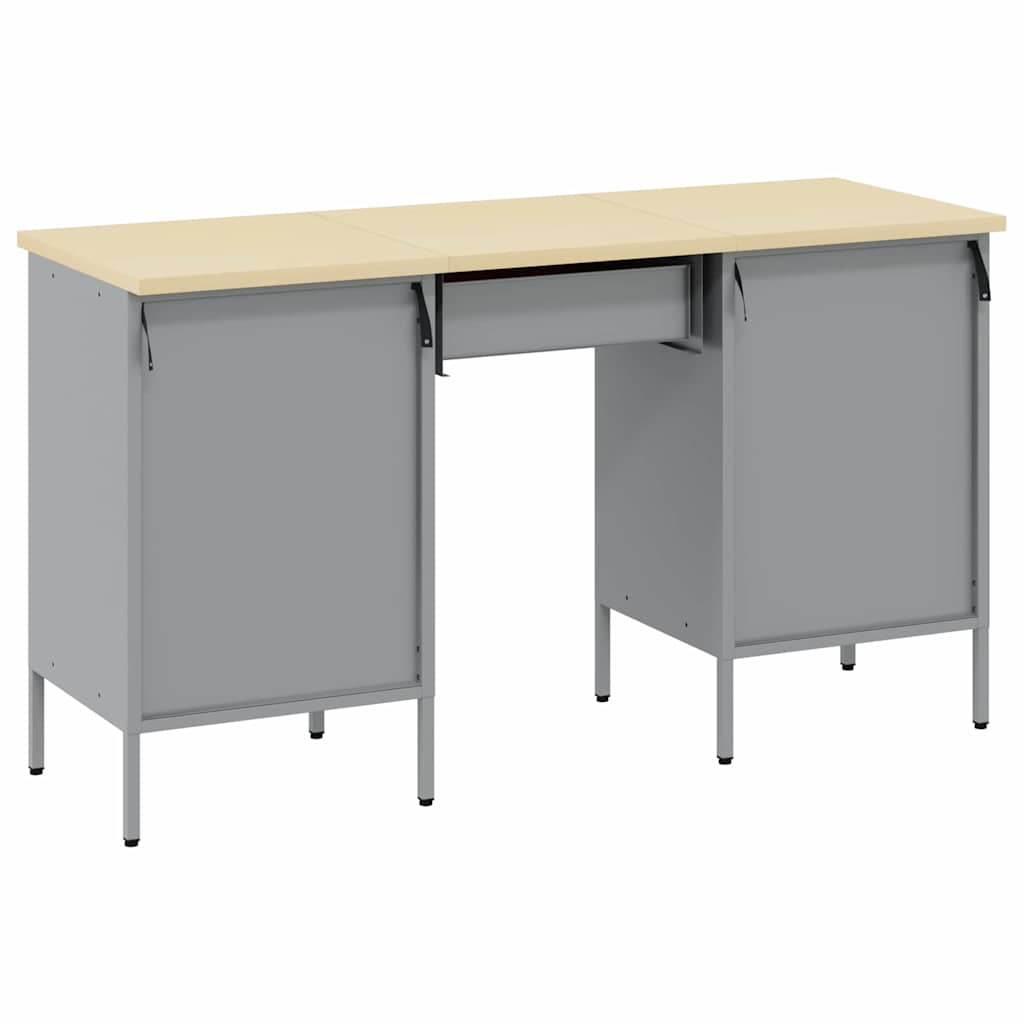 Werkbank mit Schubladen 3 pcs Rot Ingenieure Holz und Stahl