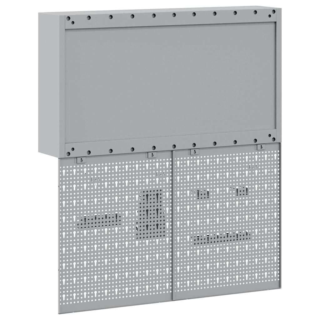 Werkzeugschrank-Set 3 pcs Schwarz Pulverbeschichteter Stahl