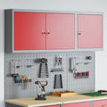 Werkzeugschrank-Set 5 pcs Rot Pulverbeschichteter Stahl