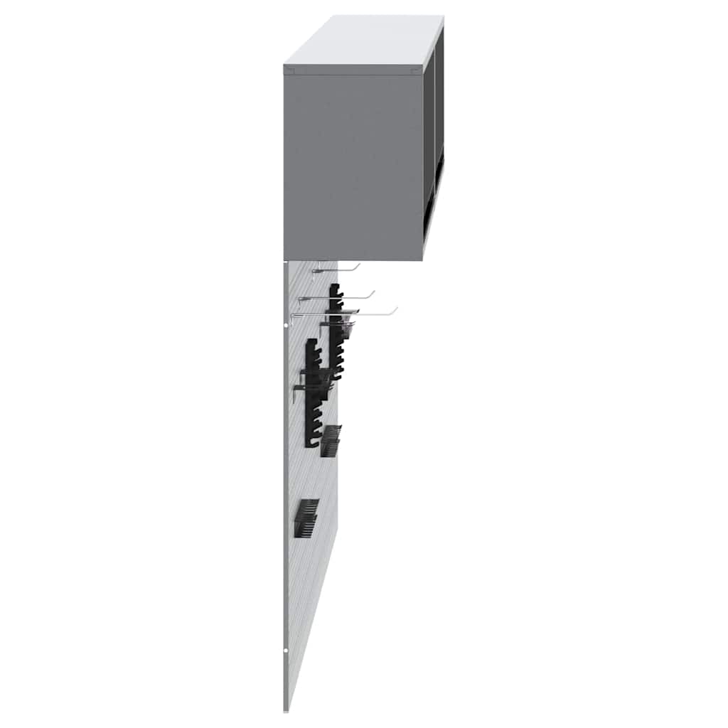Werkzeugschrank-Set 6 pcs Schwarz Pulverbeschichteter Stahl