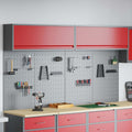 Werkzeugschrank-Set 6 pcs Rot Pulverbeschichteter Stahl
