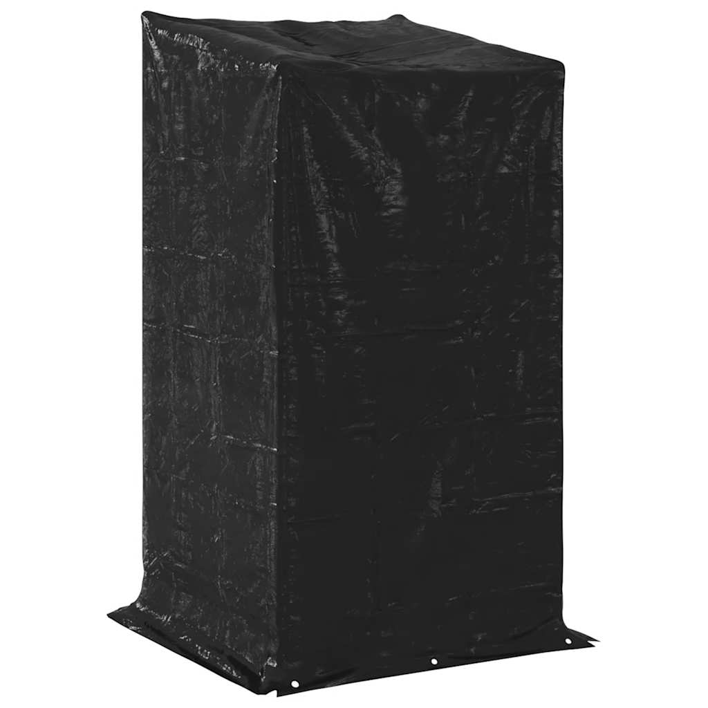 Brennholzregal mit Regenschutz 100x100x200 cm Verzinkter Stahl