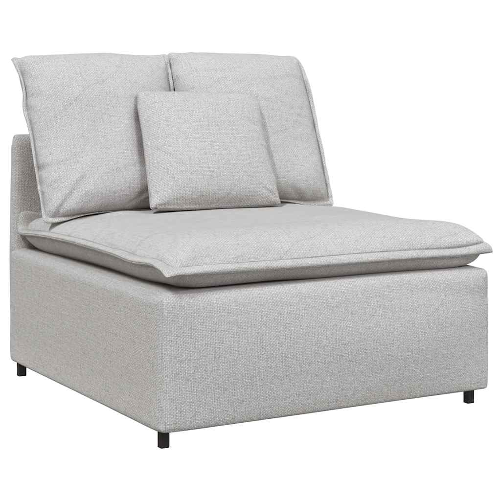 Modulares Sofa Mittelmodul mit Kissen Wolkengrau 100 cm