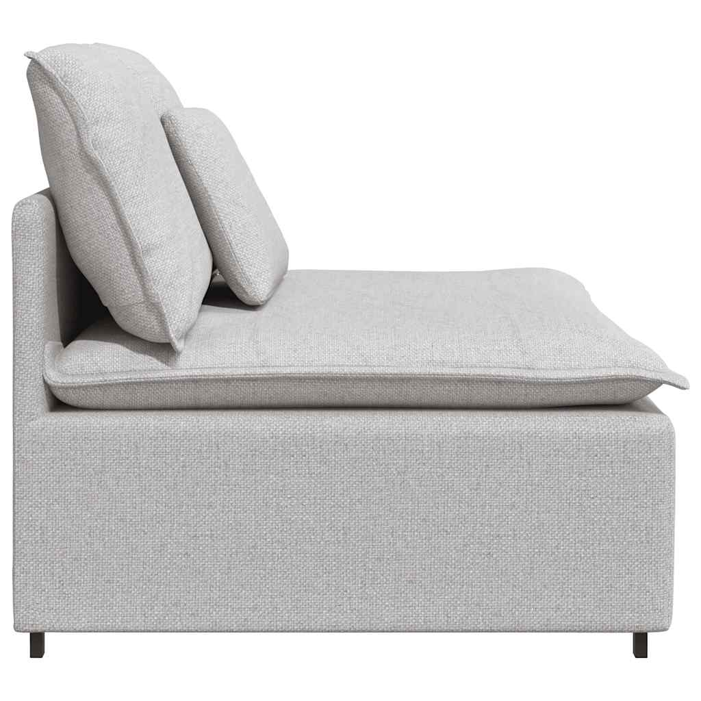 Modulares Sofa Mittelmodul mit Kissen Wolkengrau 100 cm