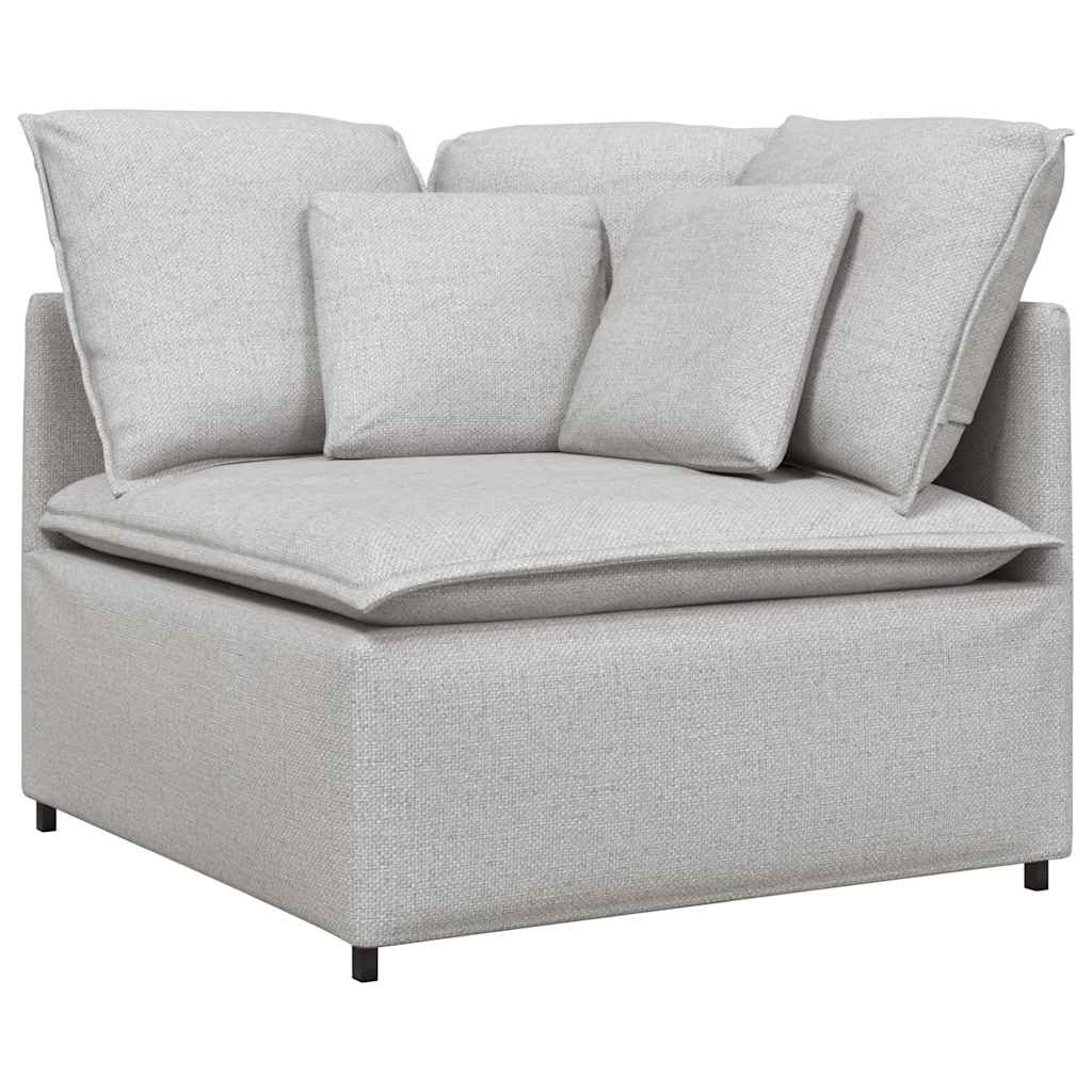 Modulares Sofa Eckmodul mit Kissen Wolkengrau 100 cm