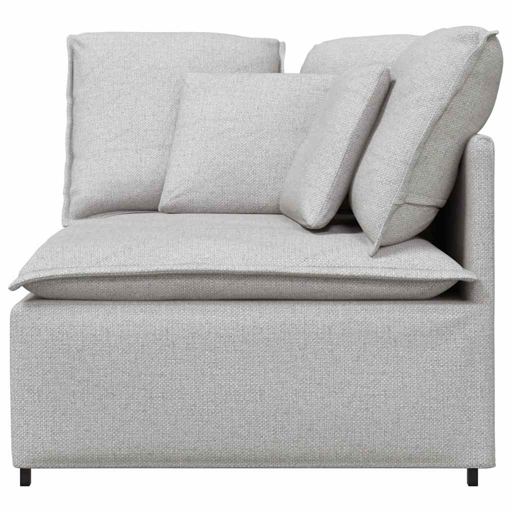 Modulares Sofa Eckmodul mit Kissen Wolkengrau 100 cm