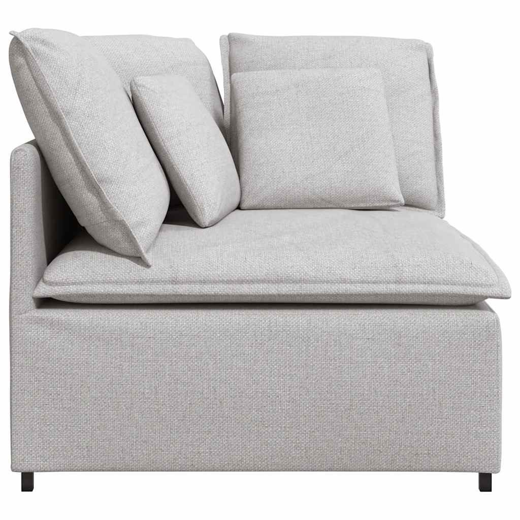 Modulares Sofa Eckmodul mit Kissen Wolkengrau 100 cm