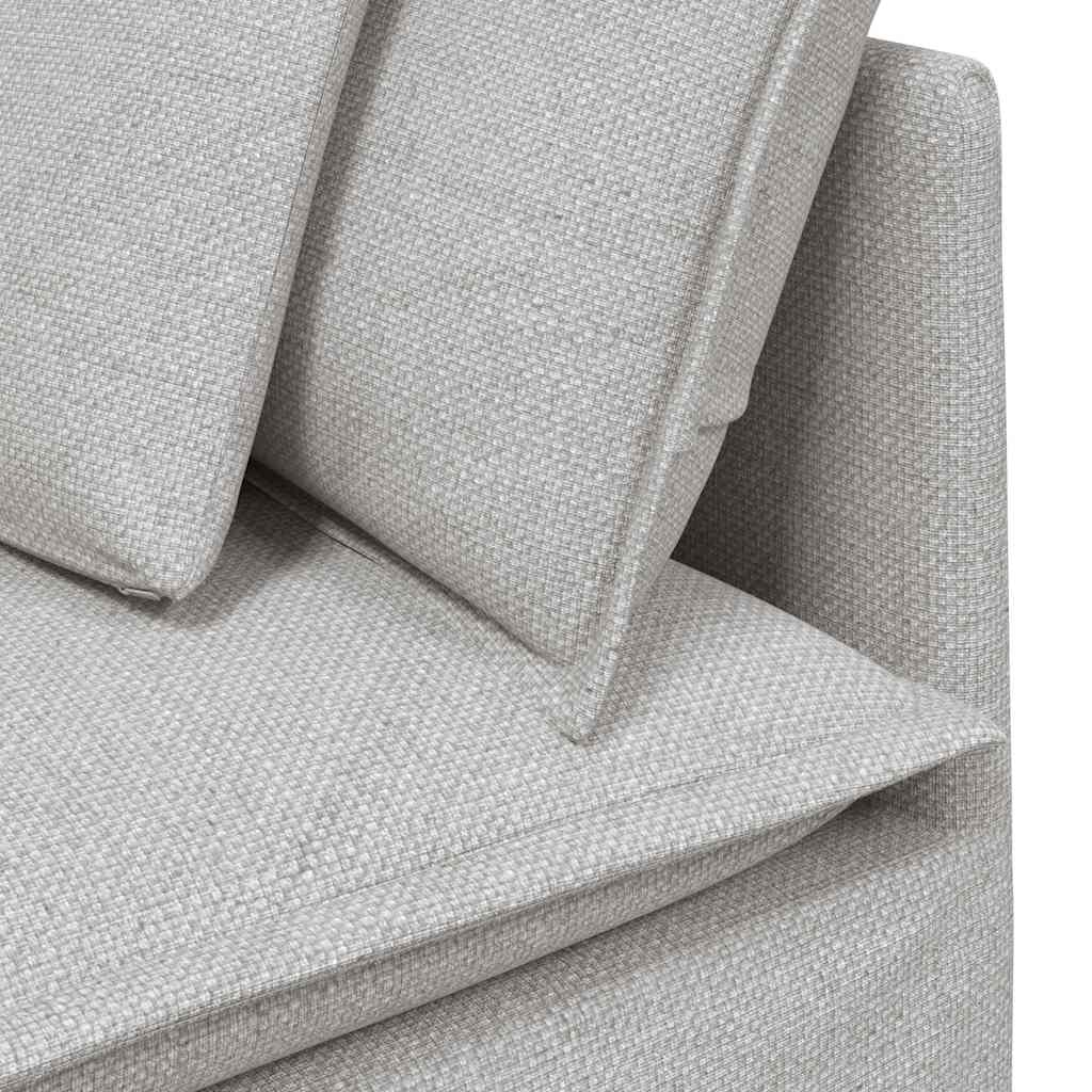 Modulares Sofa Eckmodul mit Kissen Wolkengrau 100 cm