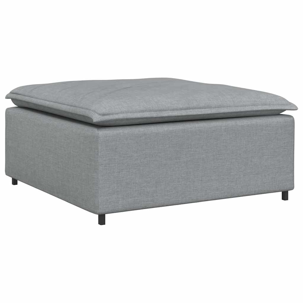 Modulares Sofa-Fußhocker-Modul Hellgrau 100 x 100 x 48 cm