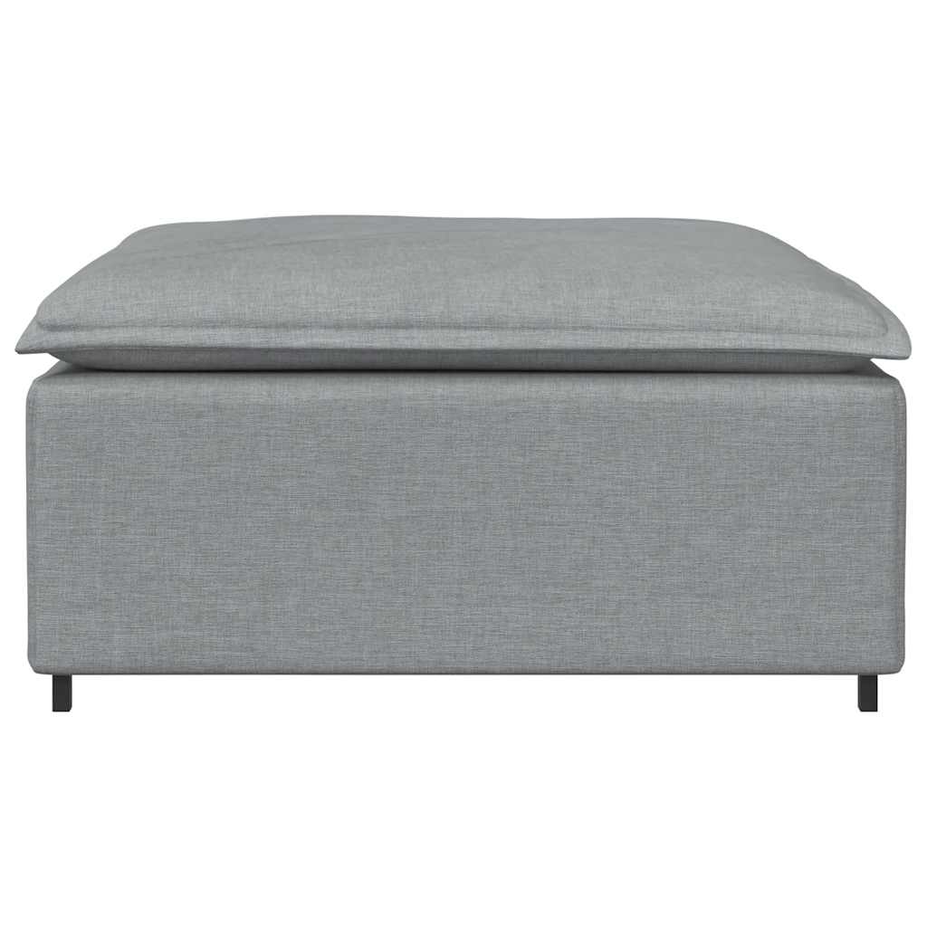 Modulares Sofa-Fußhocker-Modul Hellgrau 100 x 100 x 48 cm