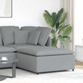 Modulares Sofa-Fußhocker-Modul Hellgrau 100 x 100 x 48 cm