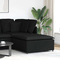 Modulares Sofa-Fußhocker-Modul Schwarz 100 x 100 x 48 cm