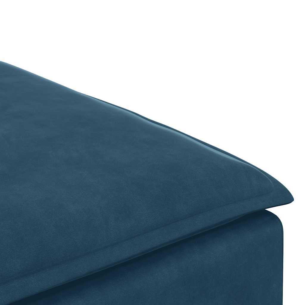 Modulares Sofa Fußhocker-Modul Blau 100x100x48 cm