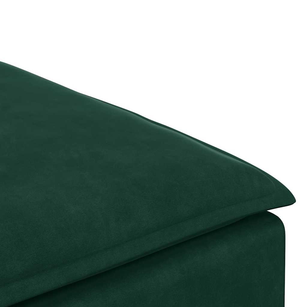 Modulares Sofa Fußhocker-Modul Dunkelgrün 100x100x48 cm