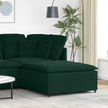 Modulares Sofa Fußhocker-Modul Dunkelgrün 100x100x48 cm
