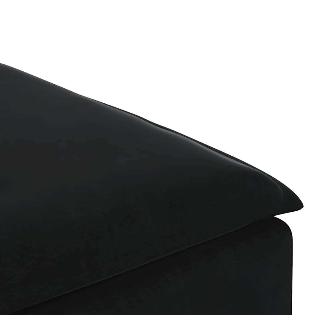 Modulares Sofa Fußhocker-Modul Schwarz 100x100x48 cm