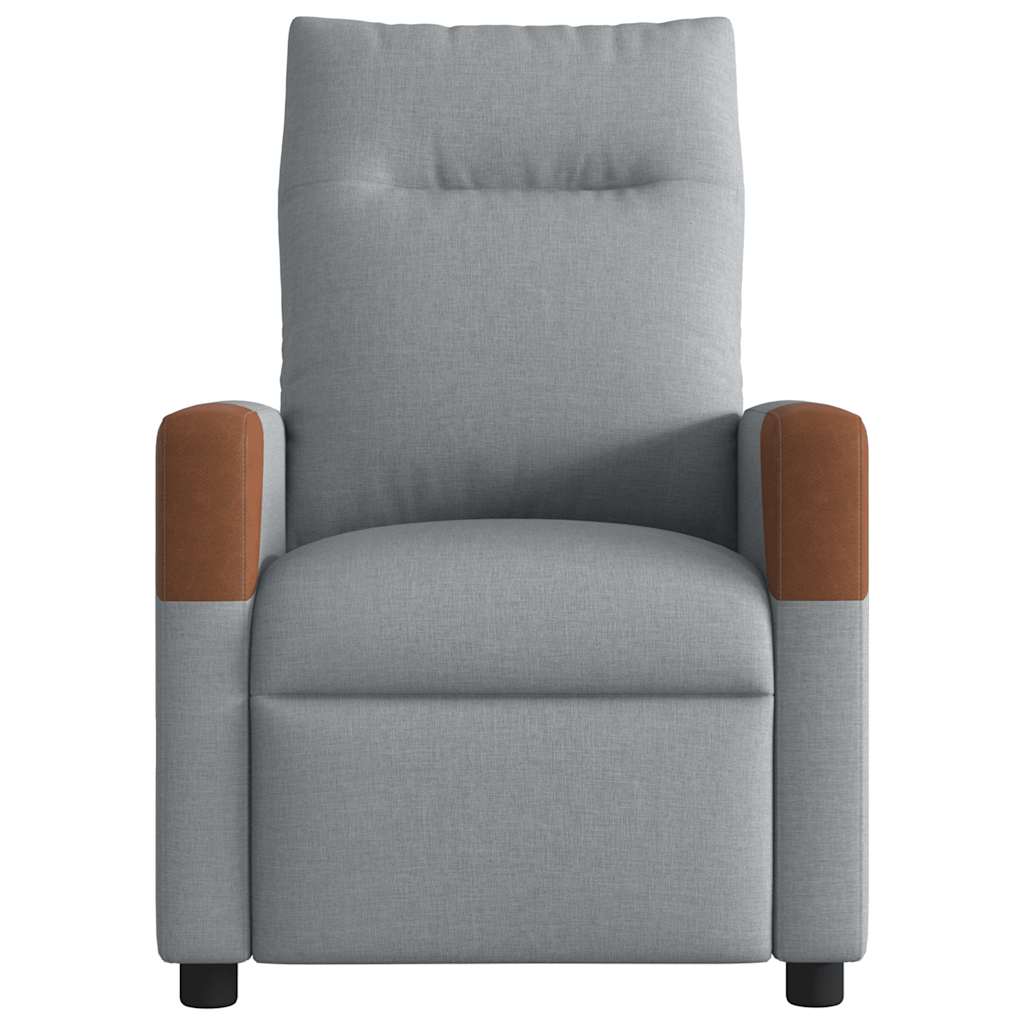 Relaxsessel Hellgrau Stoff