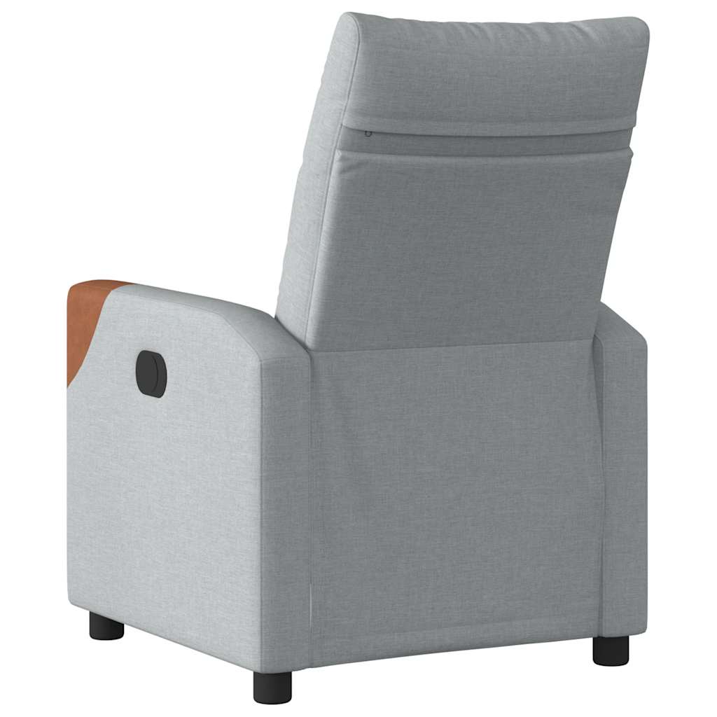Relaxsessel Hellgrau Stoff