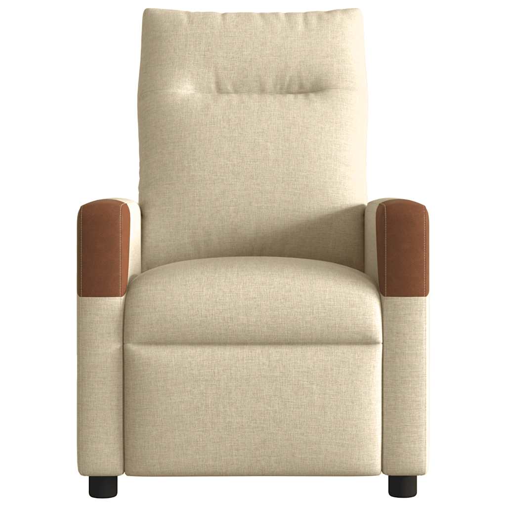 Relaxsessel Creme Stoff