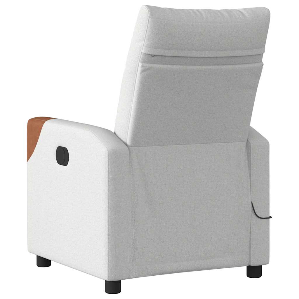 Massagesessel Wolkengrau Stoff