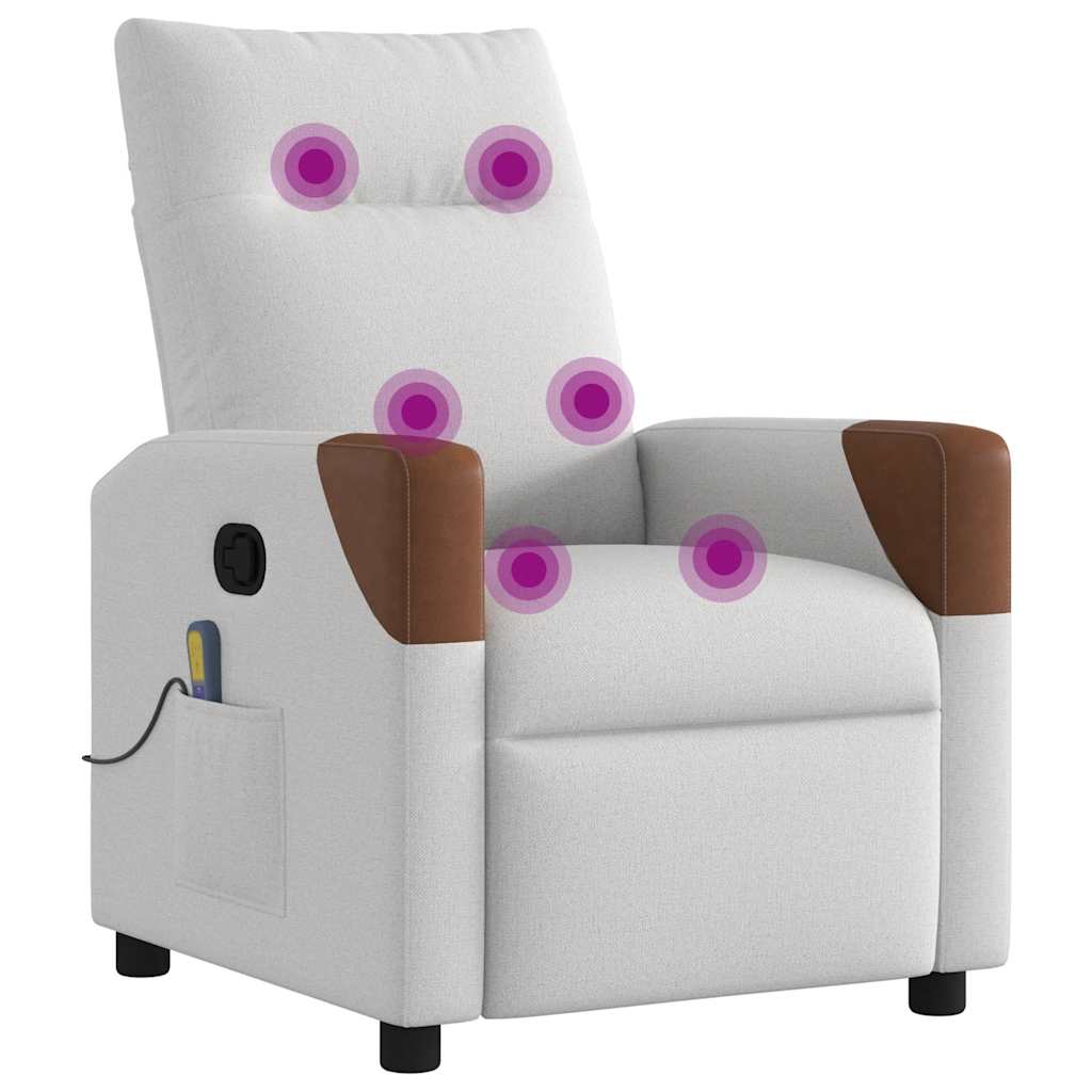Massagesessel Wolkengrau Stoff