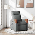 Massage-Relaxsessel, Stoff, Dunkelgrau